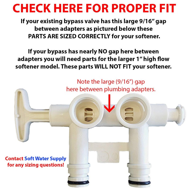 Soft Water Supply 7280203 - Water Softener Installation Adapter Kit with (2) clips, (2) o-rings and silicone o-ring lubricant - Image 2